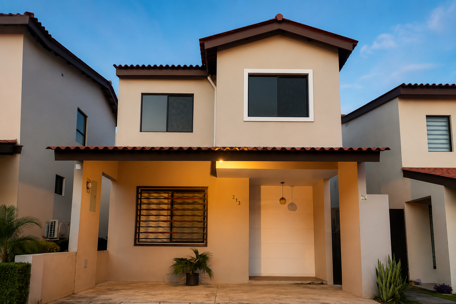 Fachada de casa en venta y alquiler en Cluster Los Pinos, Las Arboledas